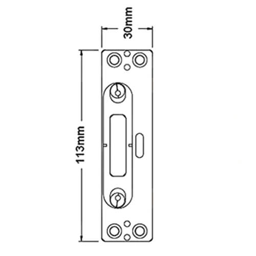 TSS Hook Strike For Upvc Doors - Image 2