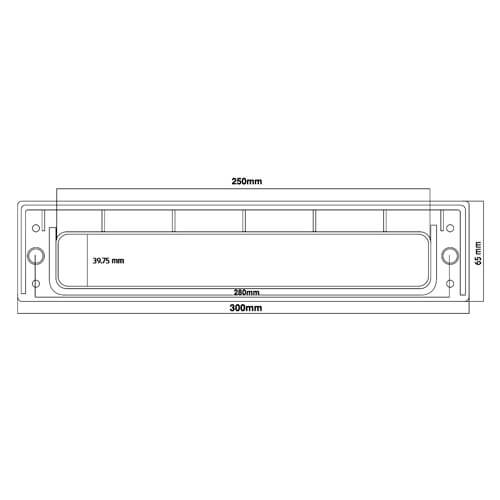 TSS 12" Telescopic Letterplate for UPVC Doors -  20-40mm - Image 8