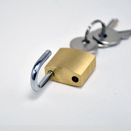 TSS 20mm Open Shackle Brass Padlock - Image 2