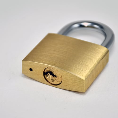 TSS 40mm Open Shackle Brass Padlock - Image 3