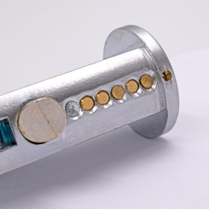 TSS Roller Shutter Bullet Lock -  Round Face 24mm Diameter With Flat Sides - Image 2