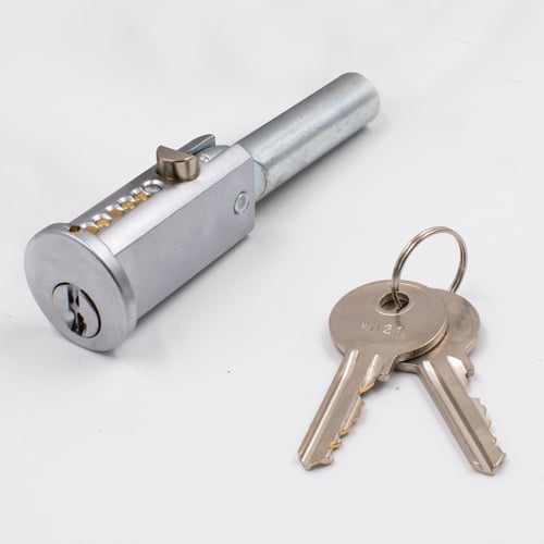 TSS Roller Shutter Bullet Lock -  Round Face 24mm Diameter With Flat Sides - Image 3