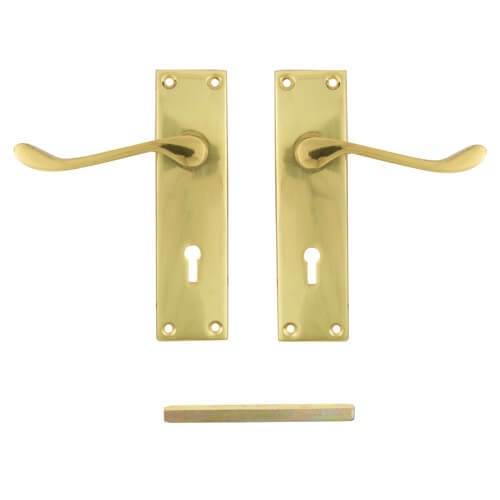 TSS Victorian Scroll Lever on Plate Furniture - Image 8