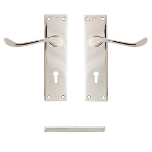 TSS Victorian Scroll Lever on Plate Furniture - Image 9