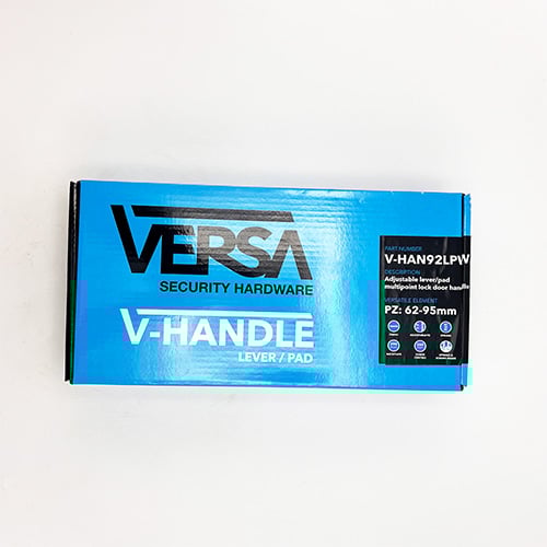 VERSA Lever Pad UPVC Multipoint Adjustable Door Handles - 62-95mm PZ Sprung 260mm Screw Centres - Image 3
