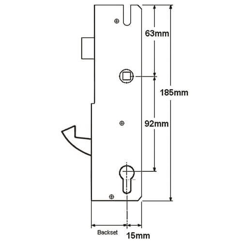 Winkhaus Scorpion Genuine Multipoint Gearbox - Lift Lever or Split Spindle - Image 2