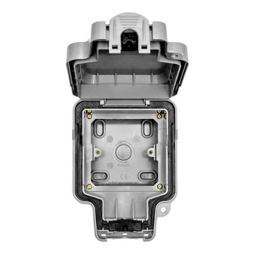 Eurolite WP8613 Utility 1-Gang Enclosure - Grey (LEAD TIME: 2-3 DAYS)