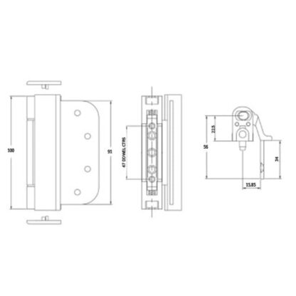 Yale Elevator 2D Composite Door Hinge - Image 2