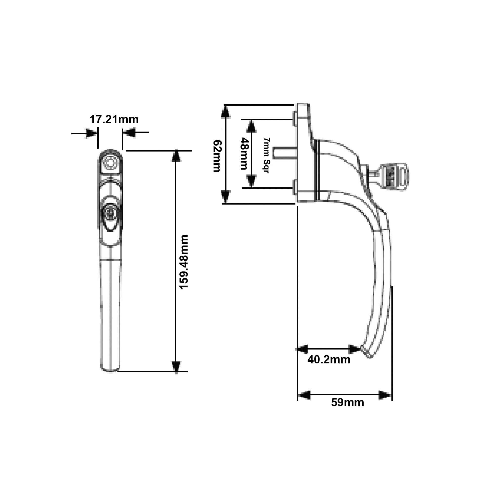 Yale Inline Locking Espag UPVC Window Handles - Image 4