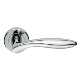 Serozzetta ZIN3131PC Shark Lever On Rose - Polished Chrome (LEAD TIME: 2-3 DAYS)