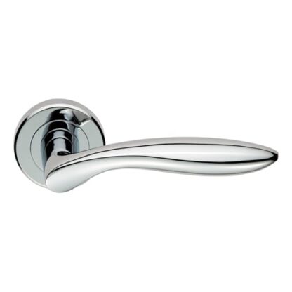 Serozzetta ZIN3131PC Shark Lever On Rose - Polished Chrome (LEAD TIME: 2-3 DAYS)
