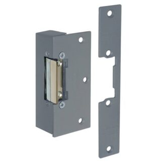 CQR ADCN203-512+SFLX Rim With Mortice Face Plate Electric Release 12V DC Fail Unlocked With Adjustable Jaw, Continuously Rated - Grey (LEAD TIME: 2-3 DAYS)