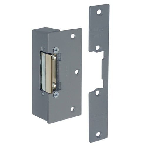 CQR ADCN203-512+SFLX Rim With Mortice Face Plate Electric Release 12V DC Fail Unlocked With Adjustable Jaw, Continuously Rated - Grey (LEAD TIME: 2-3 DAYS)