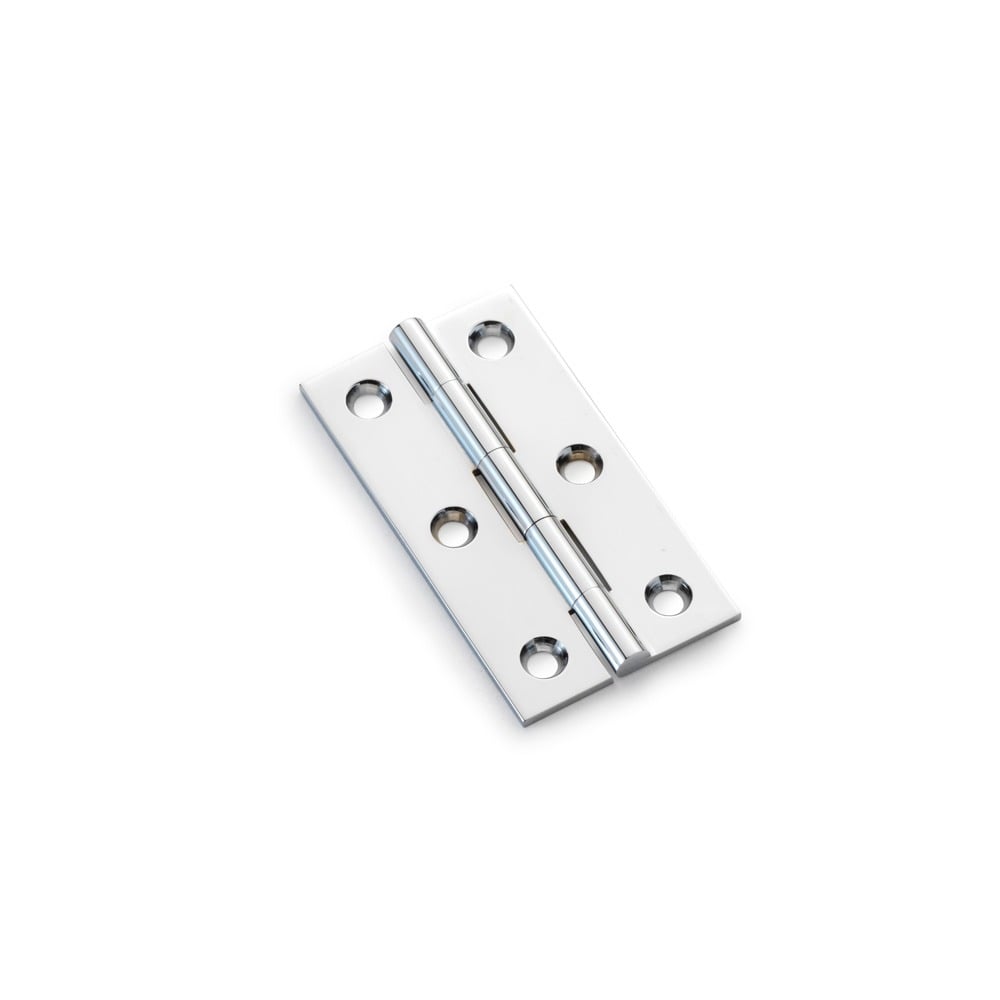 Alexander & Wilks AW064-CH-PC Solid Brass Butt Hinge - Polished Chrome 25" (LEAD TIME: 2-3 DAYS)