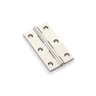 Alexander & Wilks AW075-CH-PN Solid Brass Butt Hinge - Polished Nickel 3" (LEAD TIME: 2-3 DAYS)