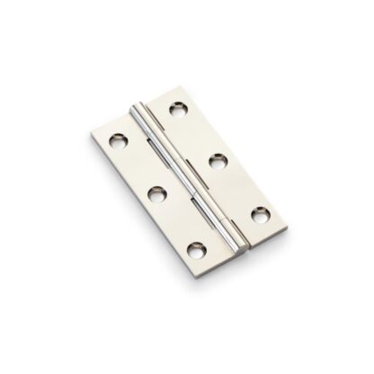 Alexander & Wilks AW075-CH-PN Solid Brass Butt Hinge - Polished Nickel 3" (LEAD TIME: 2-3 DAYS)
