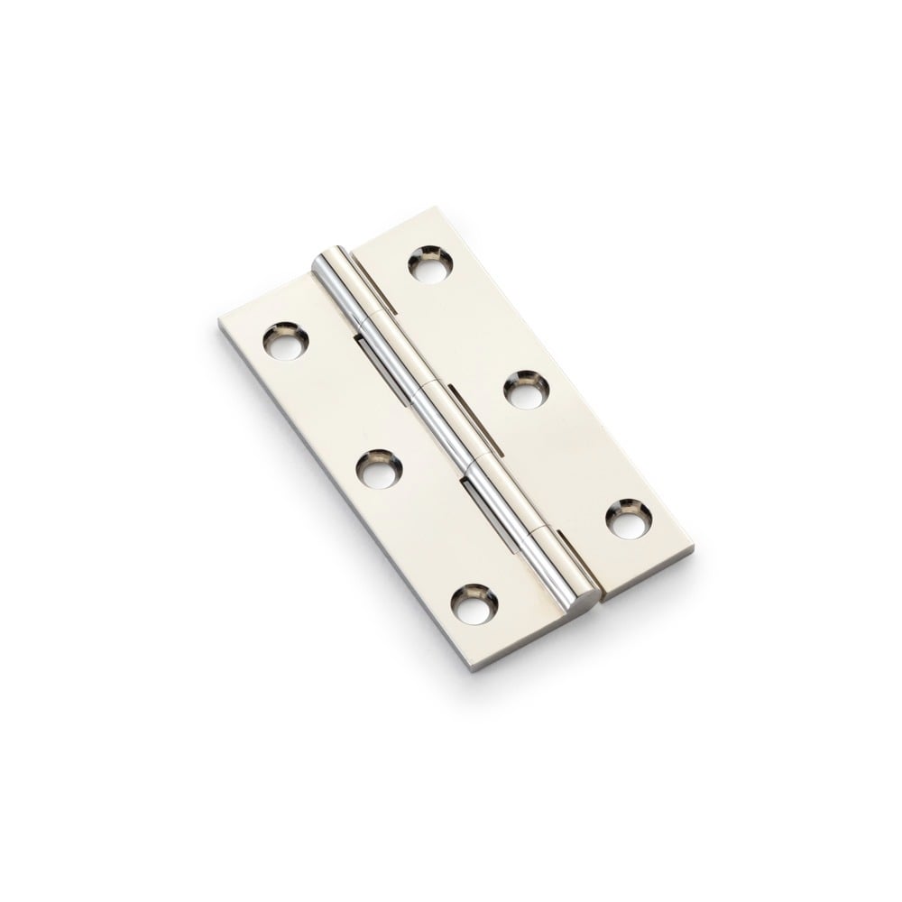 Alexander & Wilks AW075-CH-PN Solid Brass Butt Hinge - Polished Nickel 3" (LEAD TIME: 2-3 DAYS)
