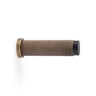 Alexander & Wilks AW600-75-AB Brunel Knurled Door Stop - Antique Brass (LEAD TIME: 2-3 DAYS)