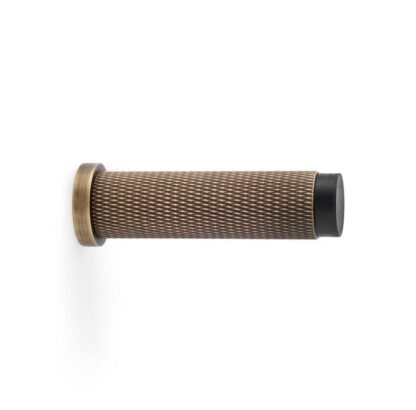 Alexander & Wilks AW600-75-AB Brunel Knurled Door Stop - Antique Brass (LEAD TIME: 2-3 DAYS)