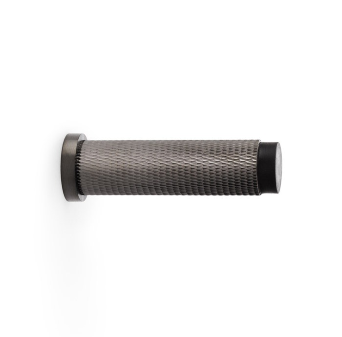 Alexander & Wilks AW600-75-DBZPVD Brunel Knurled Door Stop - Dark Bronze PVD (LEAD TIME: 2-3 DAYS)