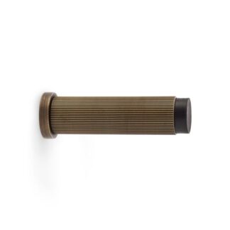 Alexander & Wilks AW602-75-AB Reeded Projection Door Stop - Antique Brass (LEAD TIME: 2-3 DAYS)