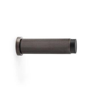 Alexander & Wilks AW602-75-DBZPVD Reeded Projection Door Stop - Dark Bronze PVD (LEAD TIME: 2-3 DAYS)
