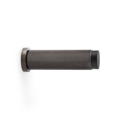 Alexander & Wilks AW602-75-DBZPVD Reeded Projection Door Stop - Dark Bronze PVD (LEAD TIME: 2-3 DAYS)