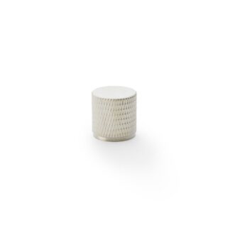 Alexander & Wilks AW800-20-SN Brunel Knurled Cylinder Cupboard Knob - Satin Nickel 20mm (LEAD TIME: 2-3 DAYS)