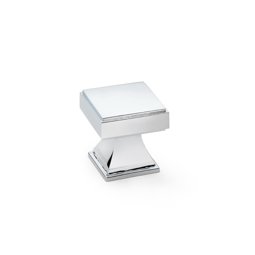 Alexander & Wilks AW806-30-PC Jesper Square Cupboard Knob - Polished Chrome (LEAD TIME: 2-3 DAYS)