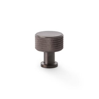 Alexander & Wilks AW807K-29-DBZPVD Lucia Knurled Cupboard Knob - Dark Bronze PVD 29mm (LEAD TIME: 2-3 DAYS)