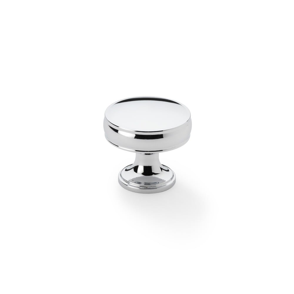 Alexander & Wilks AW808-32-PC Lynd Cupboard Knob - Polished Chrome 32mm (LEAD TIME: 2-3 DAYS)