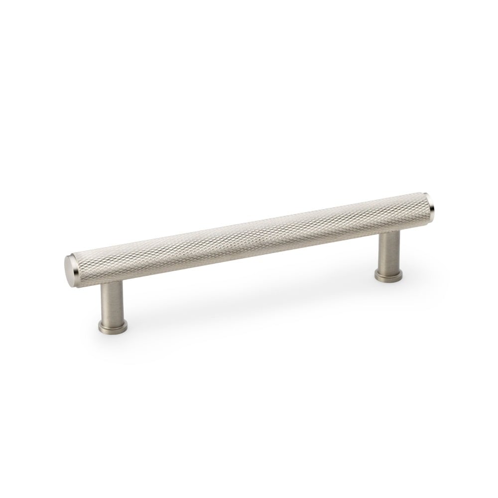 Alexander & Wilks AW809-128-SN Crispin Knurled T Bar Cupboard Pull Handle - Satin Nickel 128mm (LEAD TIME: 2-3 DAYS)