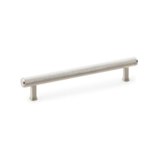 Alexander & Wilks AW809-160-SN Crispin Knurled T Bar Cupboard Pull Handle - Satin Nickel 160mm (LEAD TIME: 2-3 DAYS)