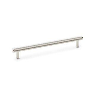 Alexander & Wilks AW809-224-PN Crispin Knurled T Bar Cupboard Pull Handle - Polished Nickel 224mm (LEAD TIME: 2-3 DAYS)