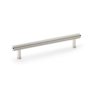 Alexander & Wilks AW809R-160-PN Crispin Reeded T Bar Cupboard Pull Handle - Polished Nickel 160mm (LEAD TIME: 2-3 DAYS)