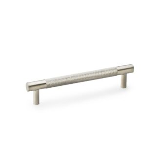 Alexander & Wilks AW810-128-SN Brunel Knurled T Bar Cupboard Handle - Satin Nickel Centres 128mm (LEAD TIME: 2-3 DAYS)