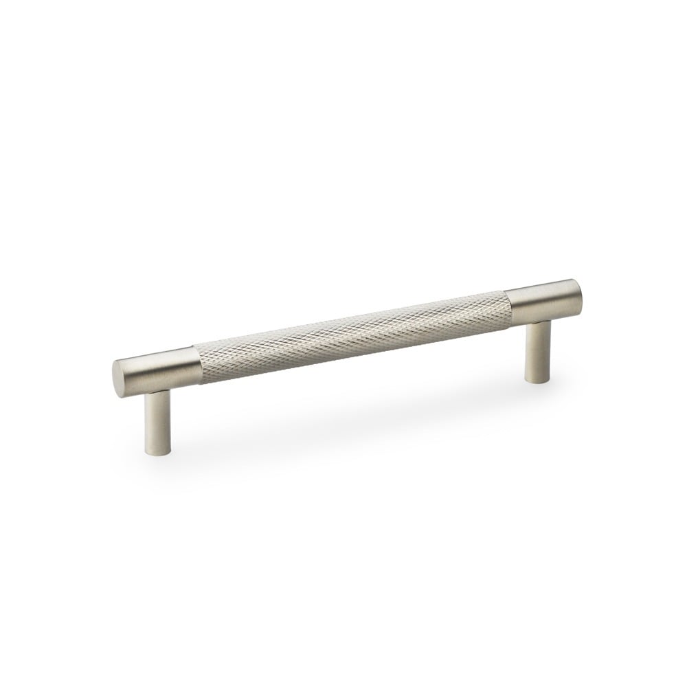 Alexander & Wilks AW810-128-SN Brunel Knurled T Bar Cupboard Handle - Satin Nickel Centres 128mm (LEAD TIME: 2-3 DAYS)