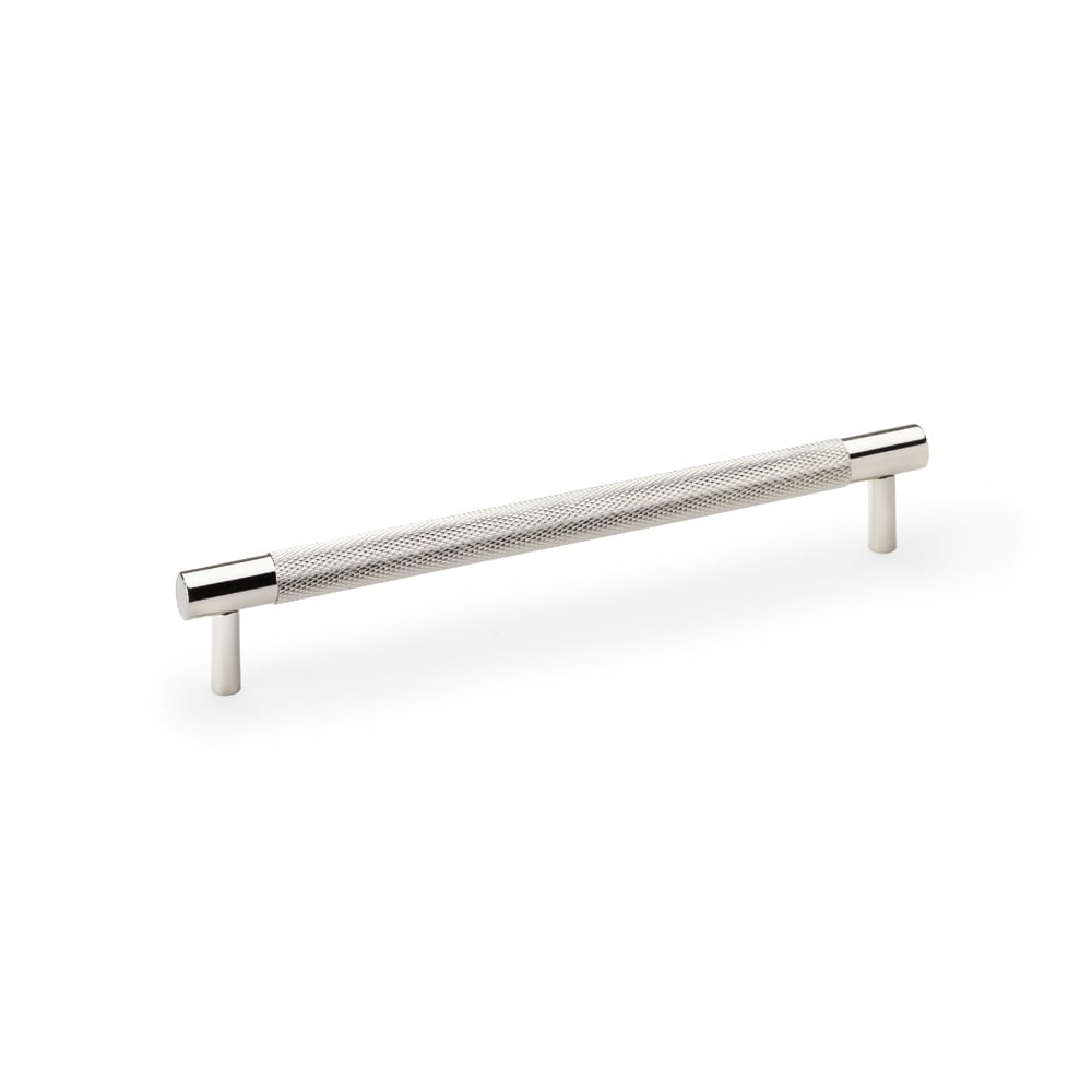 Alexander & Wilks AW810-192-PN Brunel Knurled T Bar Cupboard Handle - Polished Nickel Centres 192mm (LEAD TIME: 2-3 DAYS)