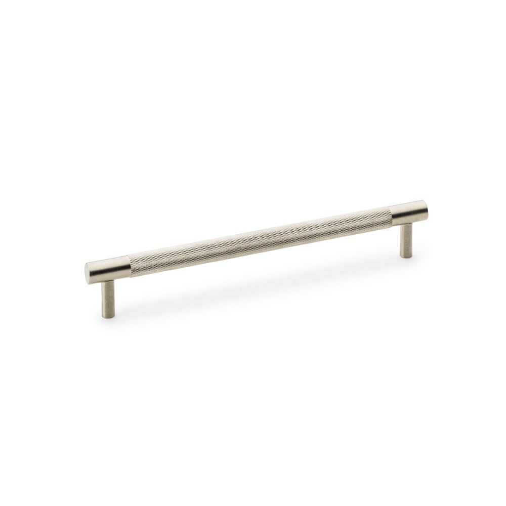 Alexander & Wilks AW810-192-SN Brunel Knurled T Bar Cupboard Handle - Satin Nickel Centres 192mm (LEAD TIME: 2-3 DAYS)