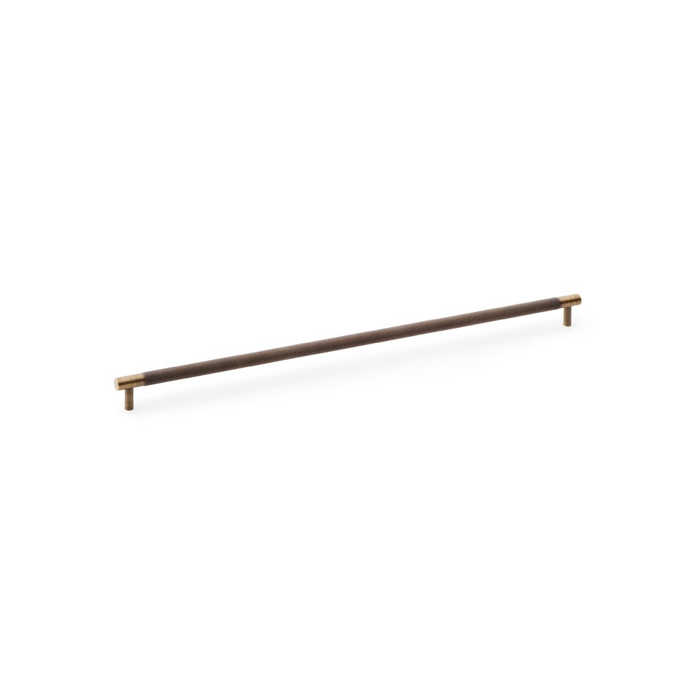 Alexander & Wilks AW810-448-AB Brunel Knurled T Bar Cupboard Handle - Antique Brass Centres 448mm (LEAD TIME: 2-3 DAYS)