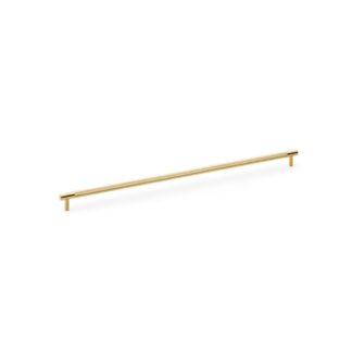 Alexander & Wilks AW810-448-SBPVD Brunel Knurled T Bar Cupboard Handle - Satin Brass PVD Centres 448mm (LEAD TIME: 2-3 DAYS)