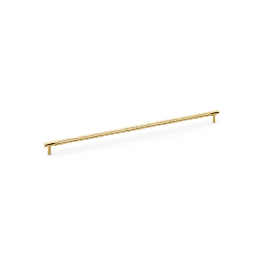 Alexander & Wilks AW810-448-SBPVD Brunel Knurled T Bar Cupboard Handle - Satin Brass PVD Centres 448mm (LEAD TIME: 2-3 DAYS)