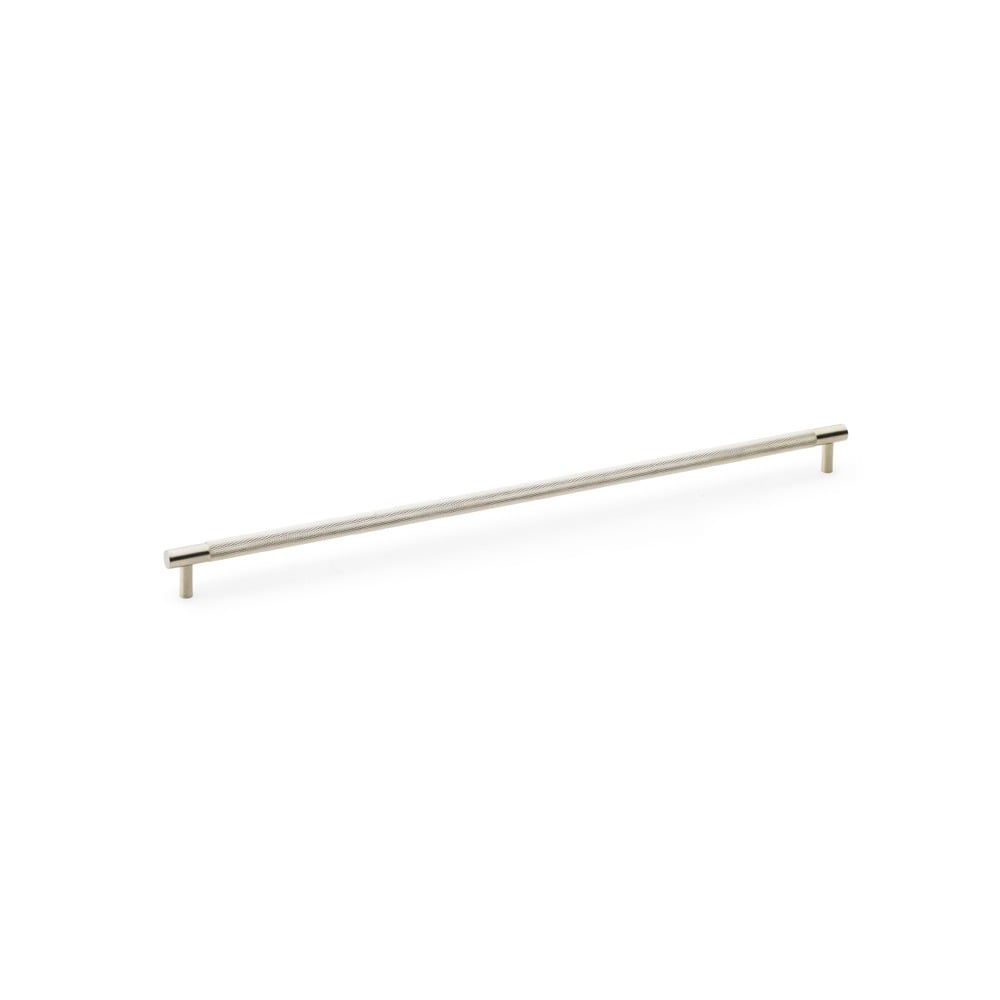 Alexander & Wilks AW810-448-SN Brunel Knurled T Bar Cupboard Handle - Satin Nickel Centres 448mm (LEAD TIME: 2-3 DAYS)
