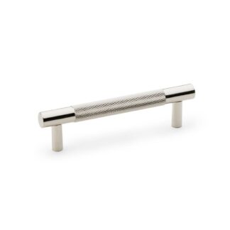 Alexander & Wilks AW810-96-PN Brunel Knurled T Bar Cupboard Handle - Polished Nickel Centres 96mm (LEAD TIME: 2-3 DAYS)