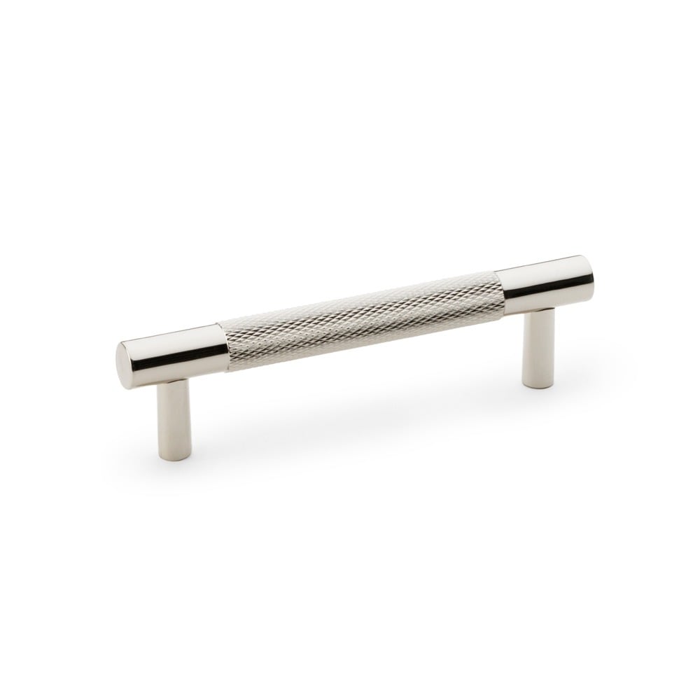 Alexander & Wilks AW810-96-PN Brunel Knurled T Bar Cupboard Handle - Polished Nickel Centres 96mm (LEAD TIME: 2-3 DAYS)