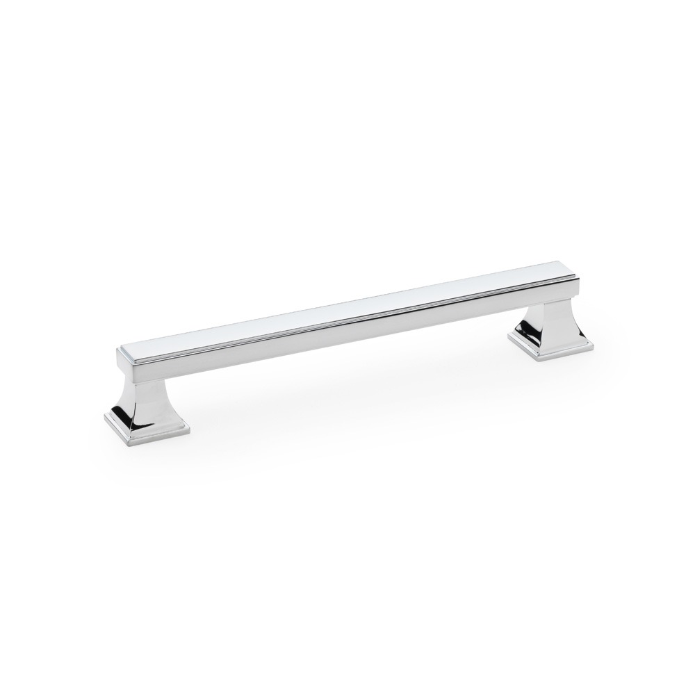 Alexander & Wilks AW813-160-PC Jesper Square Cabinet Pull Handle - Polished Chrome Centres 160mm (LEAD TIME: 2-3 DAYS)