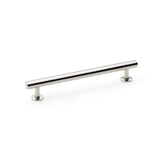 Alexander & Wilks AW814-160-PN Round T Bar Cabinet Pull Handle - Polished Nickel 160mm (LEAD TIME: 2-3 DAYS)