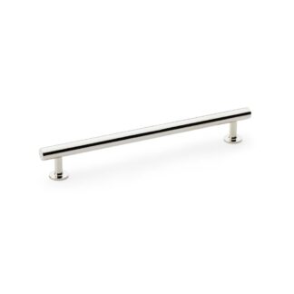 Alexander & Wilks AW814-192-PN Round T Bar Cabinet Pull Handle - Polished Nickel -192mm (LEAD TIME: 2-3 DAYS)