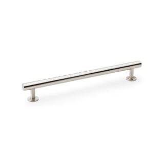 Alexander & Wilks AW814-192-SN Round T Bar Cabinet Pull Handle - Satin Nickel- 192mm (LEAD TIME: 2-3 DAYS)