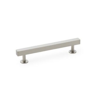 Alexander & Wilks AW815-128-SN Square T Bar Cabinet Pull Handle - Satin Nickel 128mm (LEAD TIME: 2-3 DAYS)